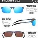 DUCO Mens Sports Polarized Sunglasses UV Protection Sunglasses for Men 8177s