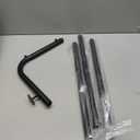 T-shaped Coat Rack Freestanding with Marble Base, 72" H Clothes Display Rack, Heavy-duty Clothes Rack, Modern Metal Coat Hanging Rack for Boutique, Hallway, Entryway, Black