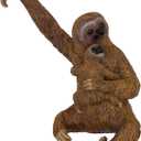 Mother & Baby Sloth Fence Hanger  Outdoor Hanging Sloth Statue for Garden, Patio, Porch, or Fence  Whimsical Hand-Painted Sloth Decor  Durable Resin Indoor & Outdoor Figurine