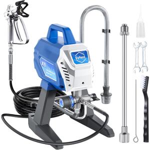 X9 Airless Paint Sprayer, 0.39GPM Paint Sprayer for Home Interior 650W 3000psi Airless Sprayer with Low Overspray Adjustable Pressure & Motor Speed for House Painting DIY Garage