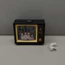 10" Christmas Snow Globes Lantern, Sparkling Musical Snowman Choir Water TV, USB and Battery Powered Christmas Home Tabletop Decorations Gift