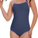 Beautikini Period Swimwear - One Piece Bathing Suit Menstrual Leakproof Swimsuit for Teen Girls and Women, XS