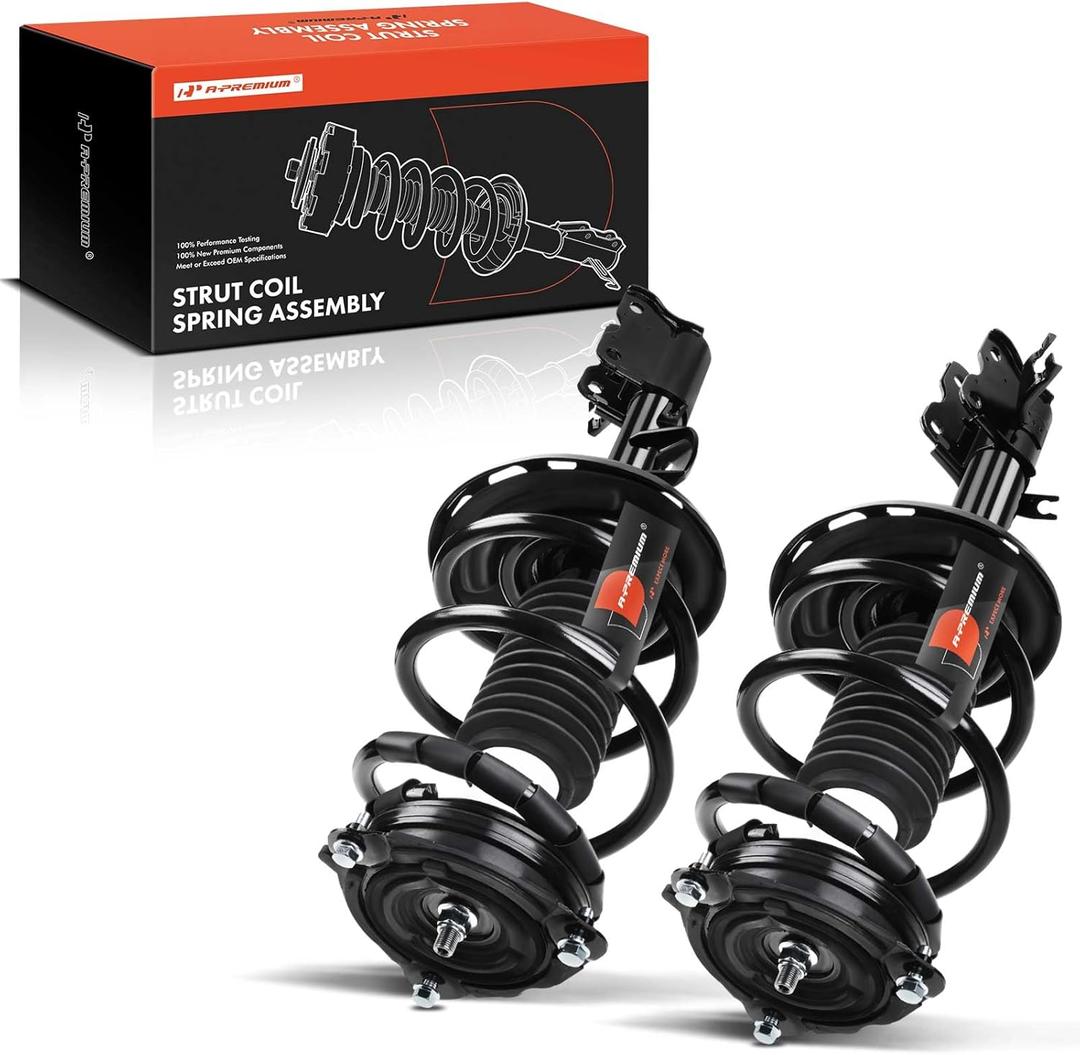 A-Premium Front Pair (1) Complete Strut & Coil Spring Assembly Compatible with Nissan Pathfinder 2014-2020 & Infiniti QX60 2016-2017, Driver and Passenger Side, FWD
