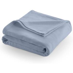 Twin Size Fleece Bed Blanket | Comfy Supersoft Fleece Blanket  All-Season Light Weight Throw Blanket | Luxuriously Soft | Throw Blanket for Couch and Sofa | Machine Wash | Blue