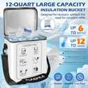 Cold Therapy Machine with Programmable Timer, Ice Machine for Knee After Surgery, Knee Replacement Recovery System, Pain Relief for Post Surgery, w/Compression Pad for Shoulder, Hip and Ankle (White)