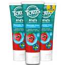Tom's of Maine Natural Kid's Fluoride Free Toothpaste, Ages 2+, Silly Strawberry, 5.1 oz. 3-Pack (back in original formula)