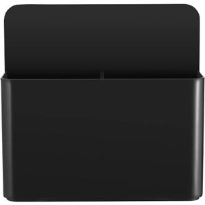 Black Strong Magnetic Marker Holder/Dry Erase Pen Holder - Storage for Dry Erase Marker, Eraser, Bottle Opener, Remote Controls, Notes - Ideal for Magnetic Board, Fridge Door, and Locker