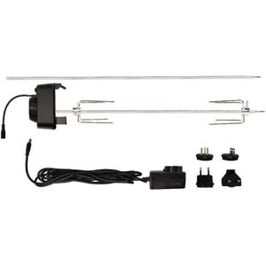 Masterbuilt Gravity Series Rotisserie Accessory Attachment with Stainless Steel Spit Rods, Meat Claws and and Electric Power Source, Model MB20091220