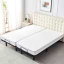 Bamboo Viscose Cooling Split King Mattress Protector for Adjustable Bed Waterproof Soft Breathable Fitted Matress Cover Pad