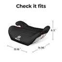 Diono Solana Lite Backless Booster Car Seat, Lightweight & Portable for Travel, Machine Washable Covers, 40-100 lbs, Black Storm, Manufacturing date 04/2026