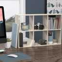 ClosetMaid 5430 Mini 6-Cube Desktop or Wall Mount Organizer, Bleached Walnut
