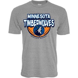 Blue 84 NBA Unisex-Adult NBA Officially Licensed Tri-Blend T-Shirt Heather Gray (Gray)