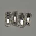 Ravinte 4 Pack Soft Close Hidden Hinges Surface Mount Kitchen Cabinet Hinges, No Pre-drilled Heavy Duty for Kitchen Cabinet Cupboard Door