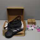 Hibbent All Metal High Pressure Rainfall 10'' Shower Head, CUPC Certified Handheld Showerhead Combo, 12'' Adjustable Shower Extension Arm, 10-Spray, 71'' Hose, Adhesive Showerhead Holder, Matte Black