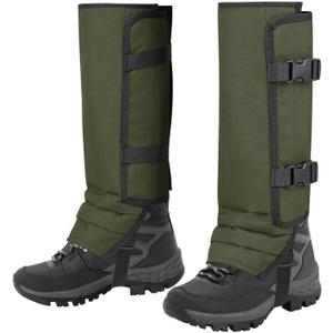 MDSTOP Snake Gaiters Leg Guards, Waterproof Snake Guards, Adjustable Snake Bite Protection for Lower Legs, Snake Chaps for Men & Women, Snake Proof Gaiters for Hunting,Outdoor and Farm Working (Army Green)
