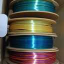LOVOON 3D PLA Filament 1.75mm Bundle, Tricolor 3D Printer Filament Bundle, Rainbow Silk PLA Filament Bundle, PLA Filament for 3D Printer 3D Pen, Dimensional Accuracy +/-0.02mm, 200g x 4 Spools