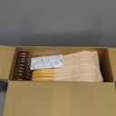 Edergoo Kids Wooden Hangers 20 Pack, Natural Wooden Baby Hangers with Smooth Finish, Solid Wood Children Hanger for Clothes with Precisely-Cut Notches, Swivel Hook Baby Clothes Hanger for Closet