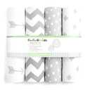 Premium Baby Changing Pad Covers 4 Pack  Boy or Girl Changing Pad Cover  Pure Jersey Machine Washable Grey and White Changing Table Cover  Diaper Changing Pad Cover Sheets