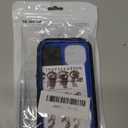 for iPhone 15 Case [Compatible with MagSafe], Heavy Duty Shockproof 3-Layer Full-Body Protection Rugged Cover, Drop-Resistant and Wireless Charging Friendly (Black/Blue, iPhone 15)