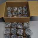 DARJEN Blue Glass Votive Candle Holders Set of 24 - Round Tea Lights for Wedding, Shower, Party & Gift