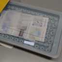 WIBIMEN Mini Ice Cube Trays, Small Tiny Round Pebble Crushed Nugget Ice Trays for Freezer with Lid - Chilling Drinks Coffee Juice(2 Pack/0.55In - Blue)