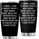 CUBICER Funny Quote I Forgot What I Was Doing Stainless Steel Tumbler 20 Oz For Busy People Workers, Parents Humor Lovers Bottle Mug Drink Tea Cool Heat Insulated Outdoor Iced Hot