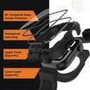 Goton 3 in 1 Waterproof Case with Band for Apple Watch with Built-in Tempered Glass Screen Protector 42mm, 360 Shockproof Bumper Face Cover with Band for Apple Watch Series 11 Series 10, 42mm