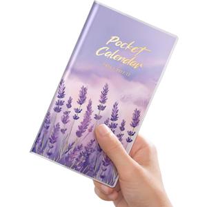 9 x Pocket Calendar 2026-2027 for Purse,Small Pocket Planner 2026-2027 for Purse 3.56.5In,24 Month Organizer from Jan 2026- December 2027 Mini Planner with Pvc Cover for Organizing & Planning (Lavender)