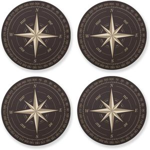 Coasters for Drinks Set of 4 Absorbent Coasters Home Decor (Multicolor)