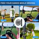 Magnetic Golf Cart Alloy Phone Holder Compatible with Mag-Safe iPhone 12-17, Fits EZGO, Club Car, Yamaha, Golf Cart Accessories Essentials 2026 Valentine's Day Ideas Golf Gifts for Men Women Him