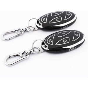 5-Button Key Fob Cover for Hyundai 2024-2025 Tucson Elantra Santa Fe Kona Sonata IONIQ, Protective Case with Anti-Loss Keychain, Black (Black and Black)