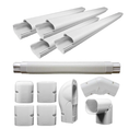 PIONEER Decorative PVC Slim Line Cover Kit for Mini Split Air Conditioners and Heat Pumps