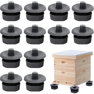 DECOHS 3 Sets/12Pcs Beehive Stands- Sturdy Beehive Feet Stands- Beehive Base Beekeeping Hive Support Tools for Outdoor Garden Beekeeper Workshop