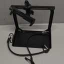 Cell Phone Fence Mount with Shade, Phones Holder Mounting Kit for iPhone, Mevo Start, GoPro and Other Action Cameras, for Recording Baseball, Hockey, Softball and Tennis Games (Black)