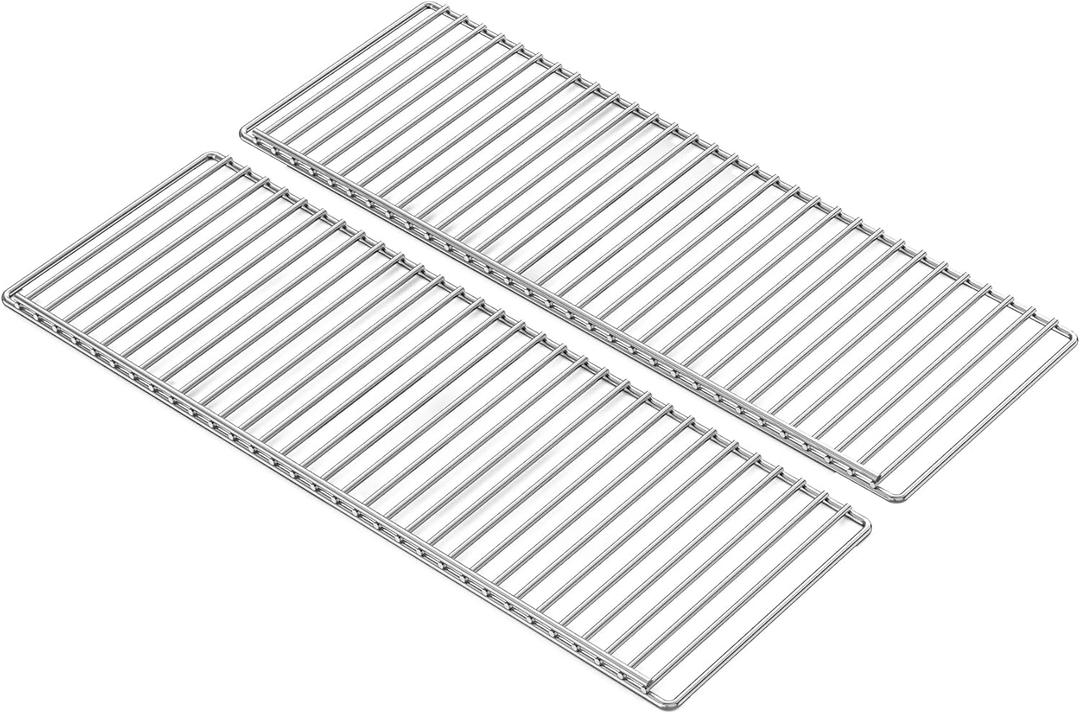 onlyfire Stainless Steel Warming Rack Replacement for Masterbuilt Gravity Series 800 Digital Charcoal Grill and Smoker, Ste of 2