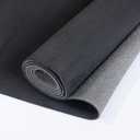 Headliner Fabric Suede Car Upholstery Fabric Replacement with Foam Backing Interior Replacement DIY Repair Material(Black, 80 * 60')
