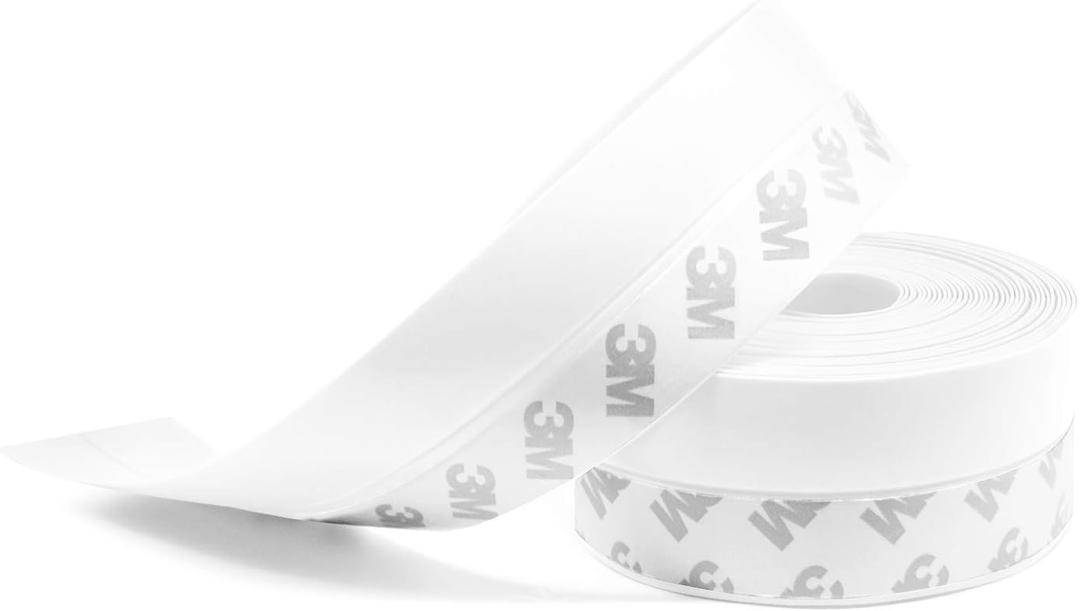 Weather Stripping, 33 Feet Silicone Door Seal, White, 35MM
