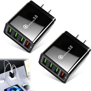 Pro Phone Charger, Pro Charger, 4-Port Wall with Intelligent Temperature Control,Travel Fast Charging,Wall Charge for Travel & Home,Universal Compatibility for All Phones (2 PCS)