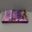 Attelite Acrylic Display Case for Collectibles, 3 Tier Figure Display Cases with 2 Movable Dividers, Clear Stackable Display Box Showcase with Magnetic Door for Action Figures