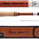 Maxcatch Stream Mini Tenkara Rod, Ultra Compact for Backpacking and Streams, Pocket Size Fly Fishing Rod, Spare Tip Section Included, 6:4 Action