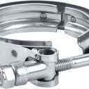EVIL ENERGY 2.5 Inch V Band Clamp for Flange Kit Stainless Steel 2PCS (No flanges)