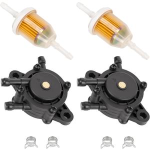 BlueStars 808656 491922 Fuel Pump with Fuel Filter - Compatible with 691034 692313 808492 Kawasaki 49040-7001 Kohler 24 393 04-S 24 393 16-S Honda 16700-Z0J-003 GX620 LTX1046VT LTX1050VT Lawn Mower