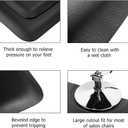 3' x 5' Salon Anti Fatigue Mat for Hair Stylist 7/8'' Thick, Rectangle Comfort Barber Shop Beauty Floor Mats Under Styling Chair