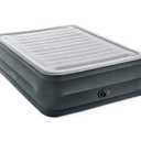 Intex 64417ED 22" Queen Dura-Beam Comfort Plush High-Rise Inflatable Air Mattress with Built in Pump for Travel and Camping, 600lb Weight Capacity