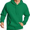 Hanes EcoSmart Hoodie, Midweight Fleece, Pullover Hooded Sweatshirt for Men (Large, Kelly Green)