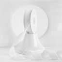 MEEDEE White Velvet Ribbon 1 Inch Single Face Nylon Velvet Ribbon 2 Rolls 20 Yards White Ribbons for Christmas Tree, Gift Wrappig, Rustic Wreath, Velvet Bow Making, Floral Bouquets, Home Decor