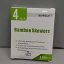 HOPELF 4" Natural Bamboo Skewers Sticks for AppetiserFruitCocktailKabobChocolate FountainGrillingBarbecueKitchenCrafting and Party.More Size Choices 4"/6"/8"/10"/12"/14"/16"/17.5"/30"/36"