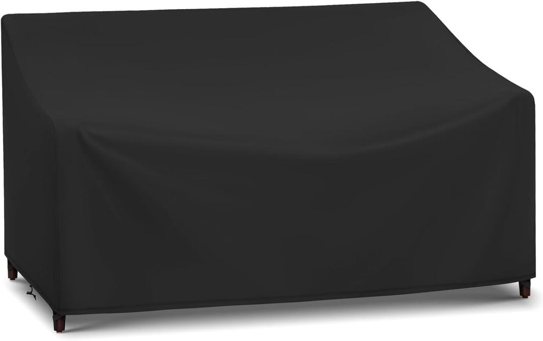 Arcedo Waterproof 3-Seater Furniture Cover, Outdoor Couch Cover for Patio Sofa, All Weather Protection for Chair Seat, 79" W x 37" D x 35" H, Black