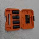 XEWEA Bolt Nut Extractor Set, 5PCS 1/2 Drive Easy Out Broken Wheel Tire Lug Nut Extraction/Remover Socket Set for Damaged, Frozen,Studs, Rounded Stripped Bolts & Nuts Screws