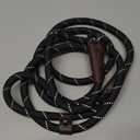 Fida Durable Slip Lead Dog Leash, 6 FT x 3/8" Heavy Duty Comfortable Strong Rope Slip Lead for Small Dogs and Puppies, No Pull Pet Training Lead with Highly Reflective(3/8", Black)